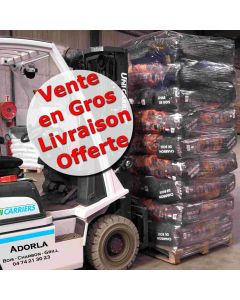 Lot Charbon de Bois 130 sacs de 15 Litres