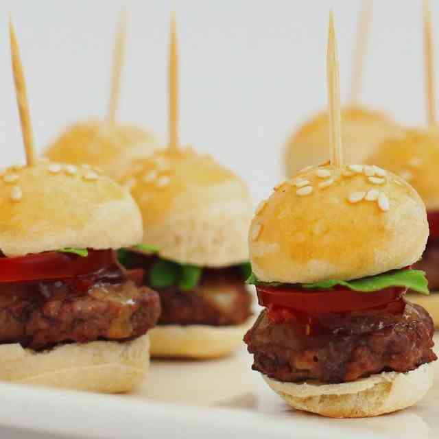 Mini burger au barbecue